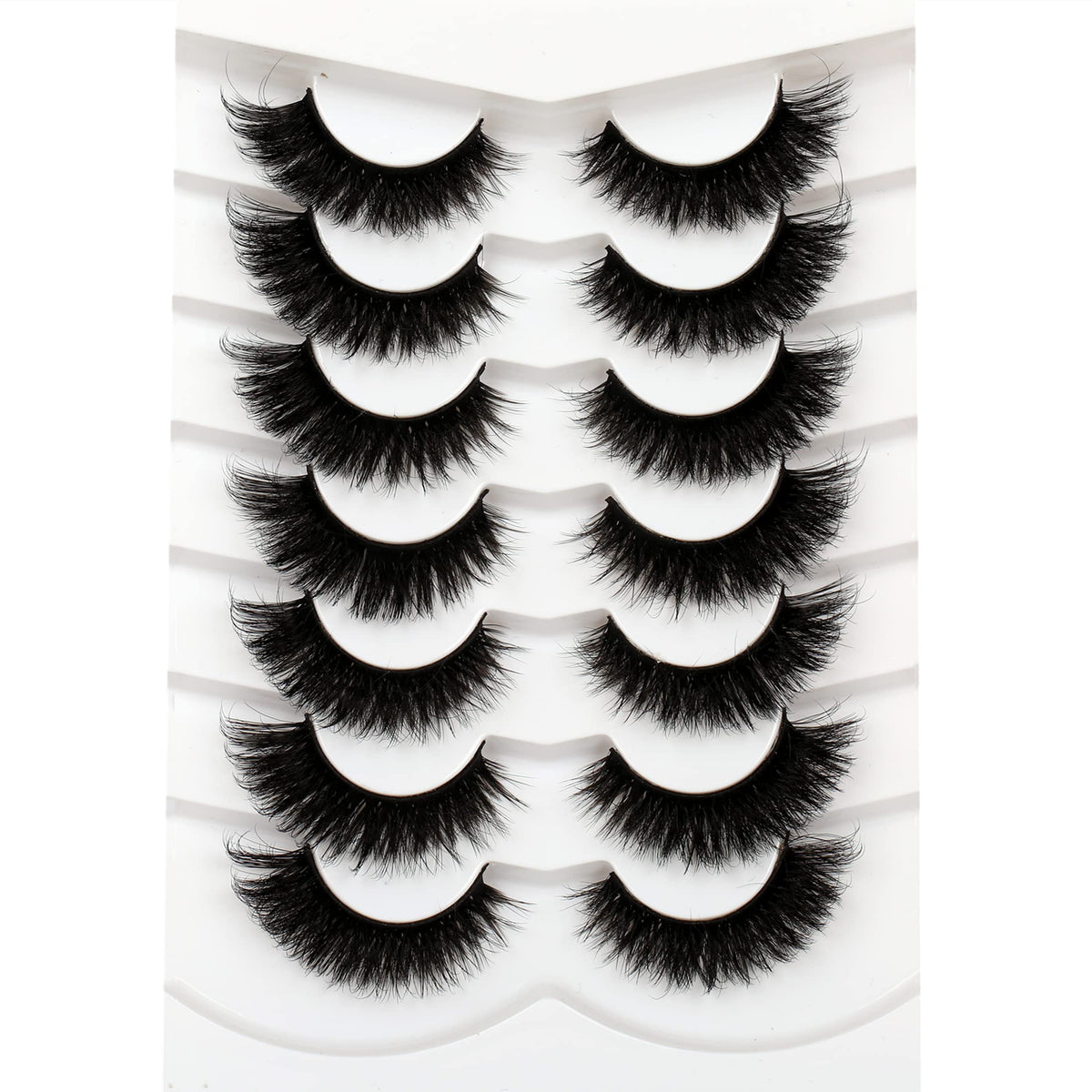 Pooplunch 8D silk cat-eye lashes for dramatic evening look