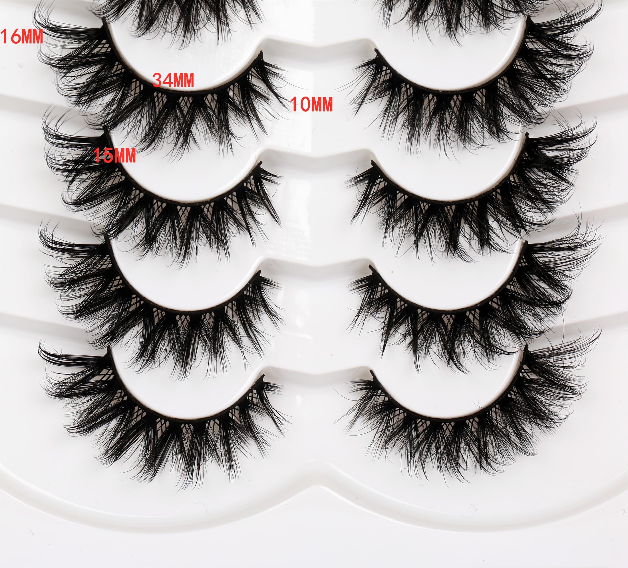 Pooplunch crossed wispy lashes add flutter and volume for special occasions.