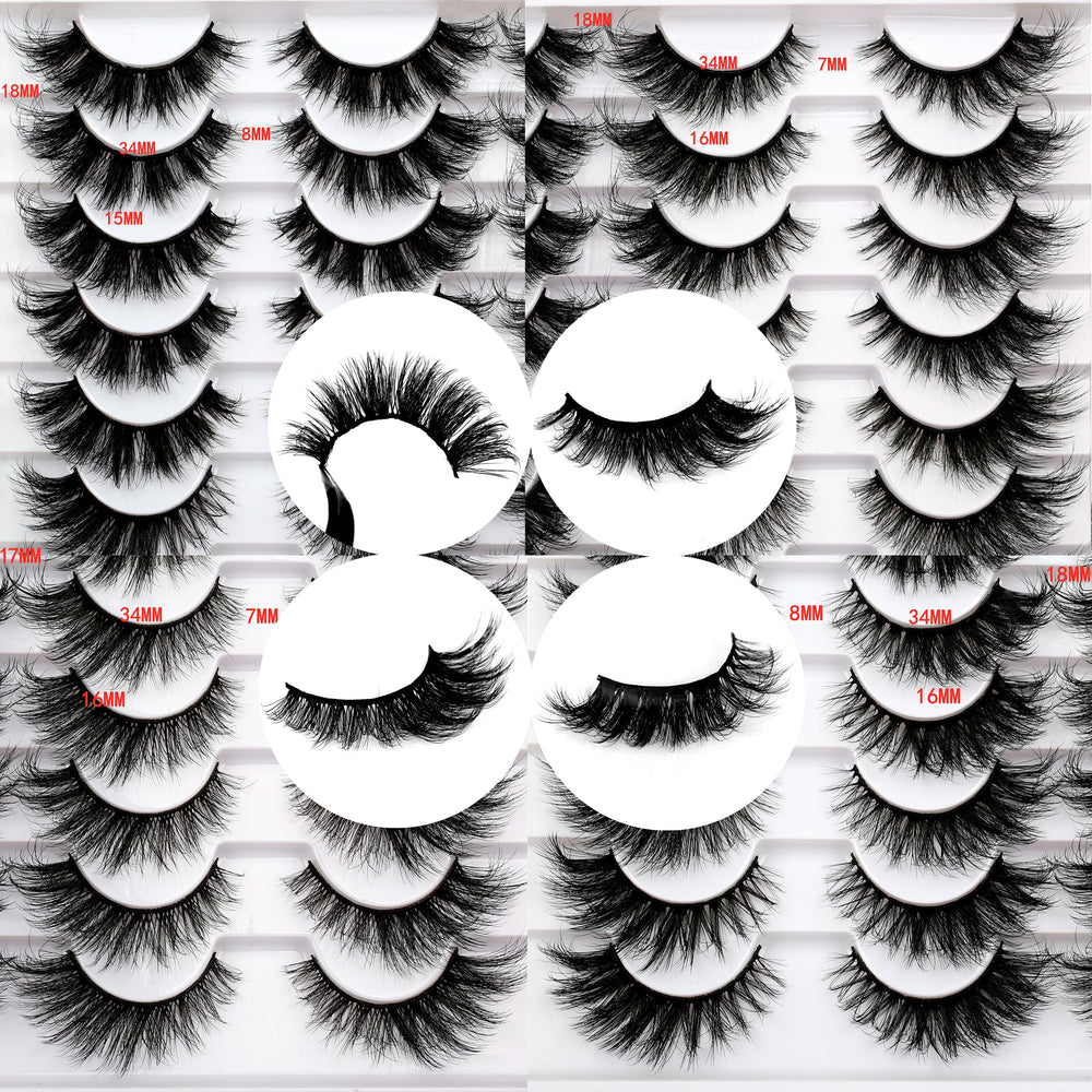 Pooplunch fluffy volume lashes with comfortable cotton band for everyday wear.