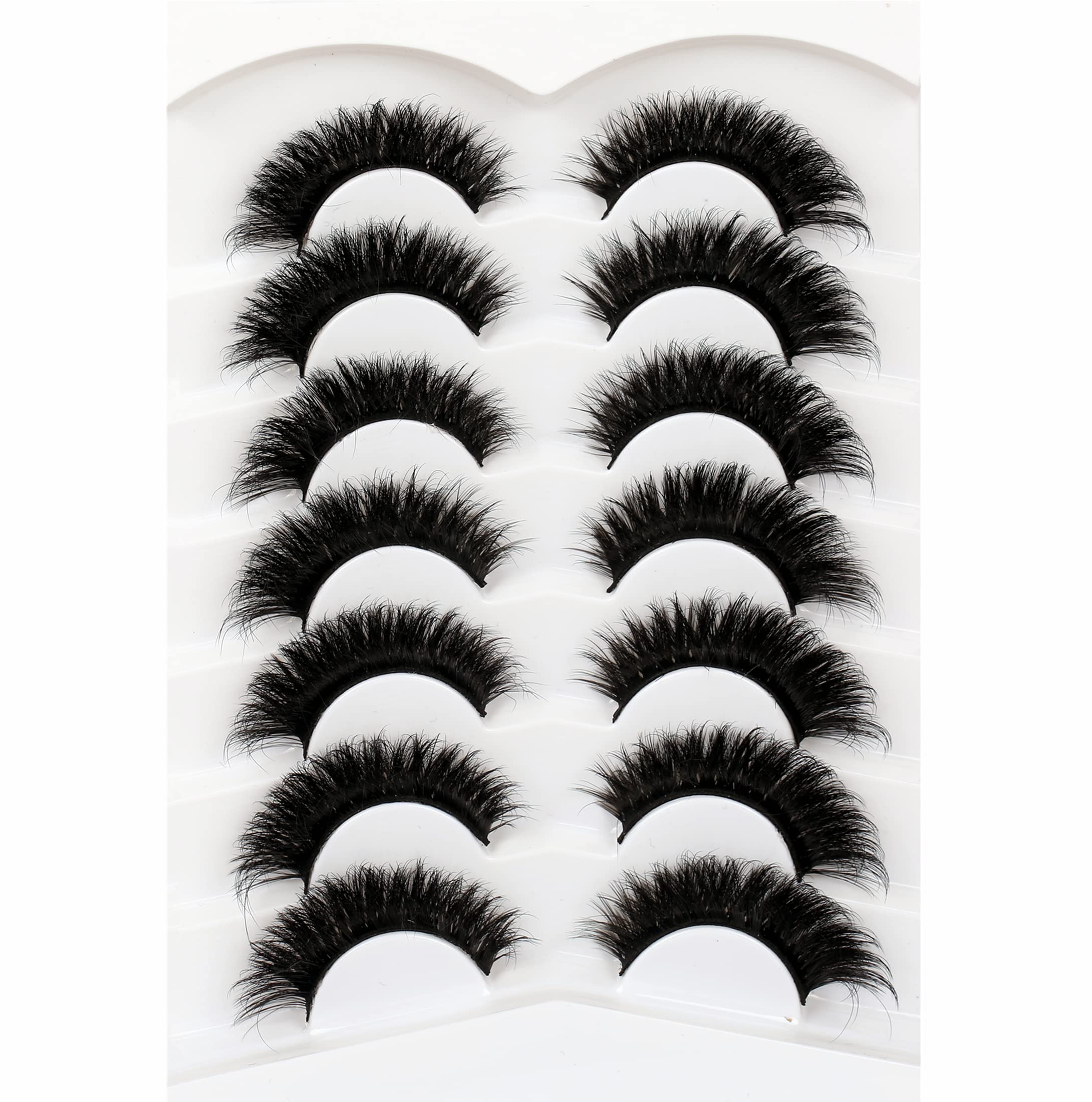 Pooplunch multi-layered criss-cross lashes for full volume