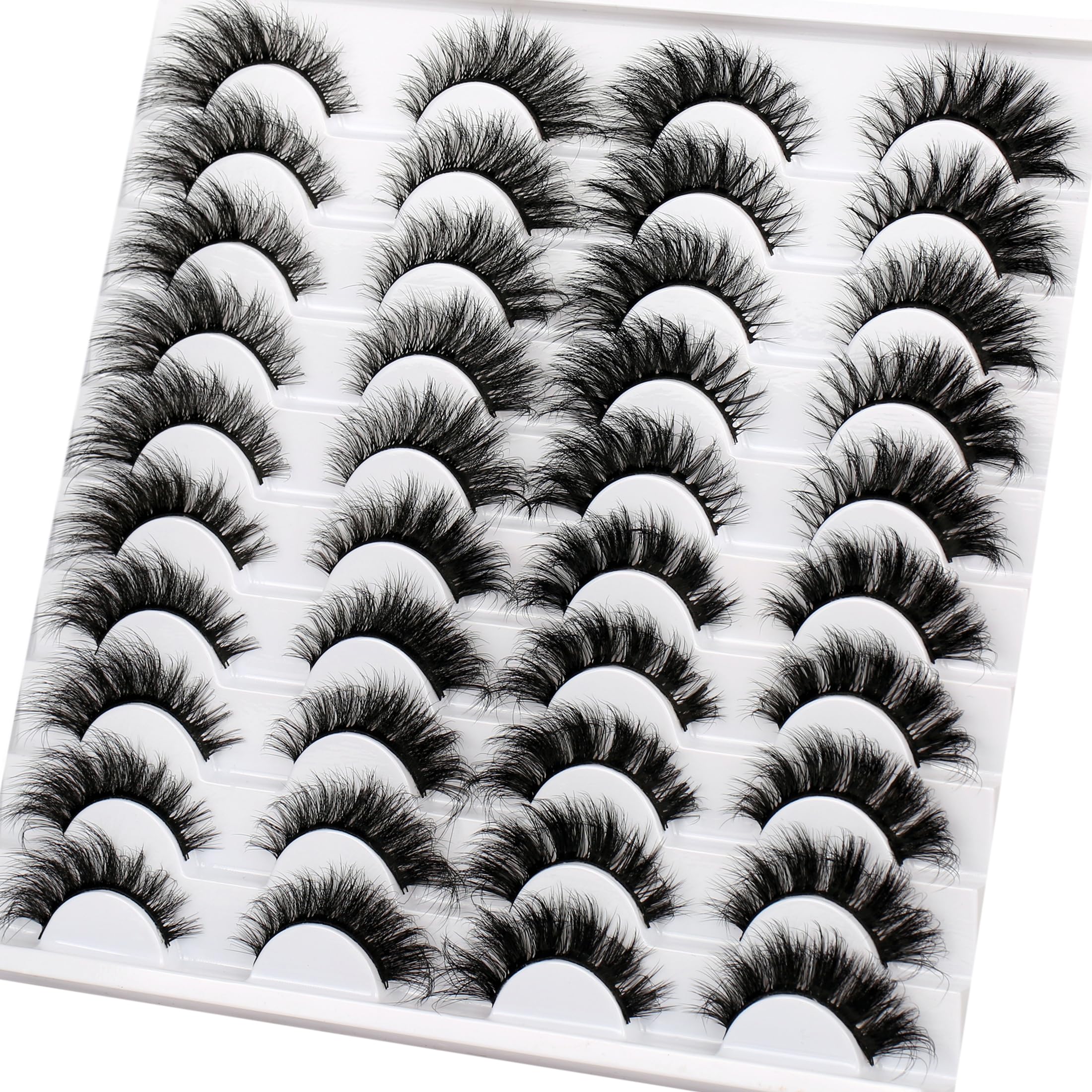 Pooplunch long, wispy lashes suited for day-to-night makeup.