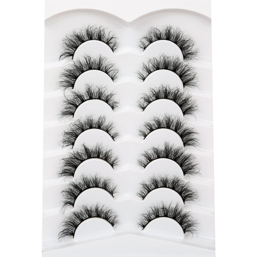 Pooplunch wispy volume 8D silk lashes add natural fullness.