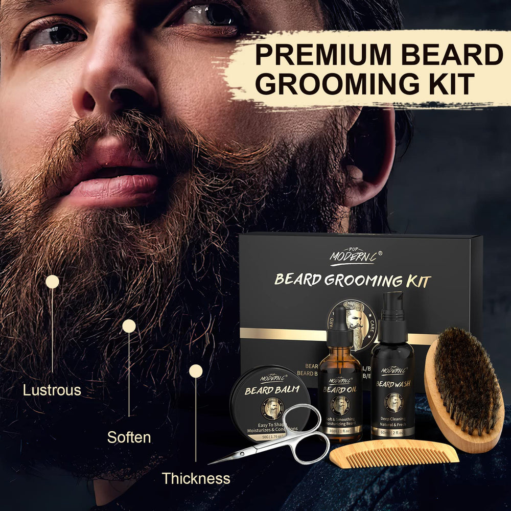 Pop Modern.C kit coffret soin barbe: cadeau idéal pour l'entretien masculin.