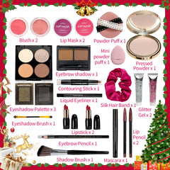 POP MODERN.C advent calendar 24 items inside, daily surprises for festive makeup looks.