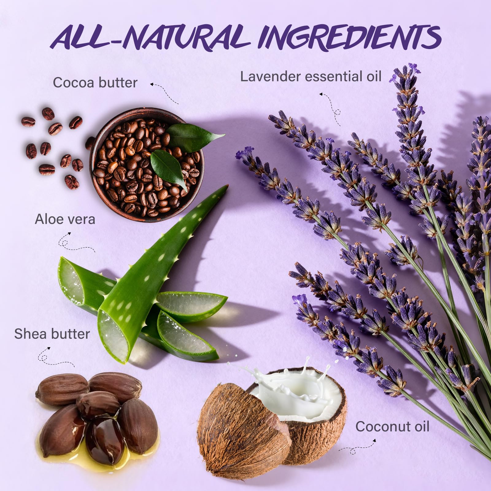 POP MODERN.C Shea butter lavender blend bottle nourishes dry skin.