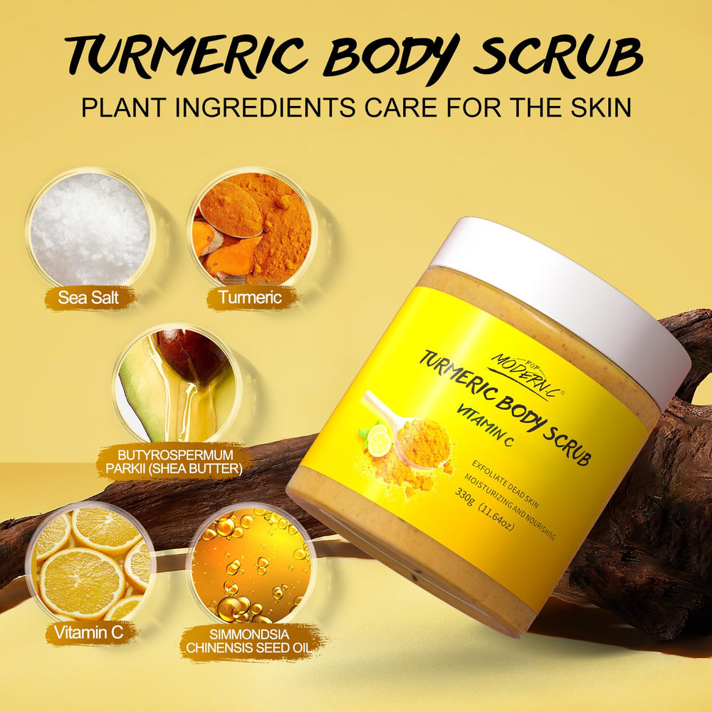 Body scrub suitable for full-body use including arms and legs