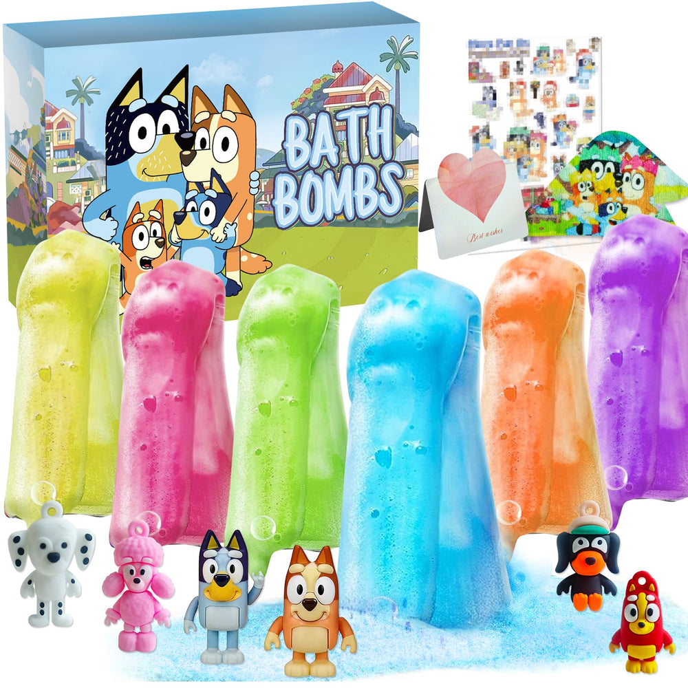 POPBATH kids bath bombs gift box featuring six potions for play