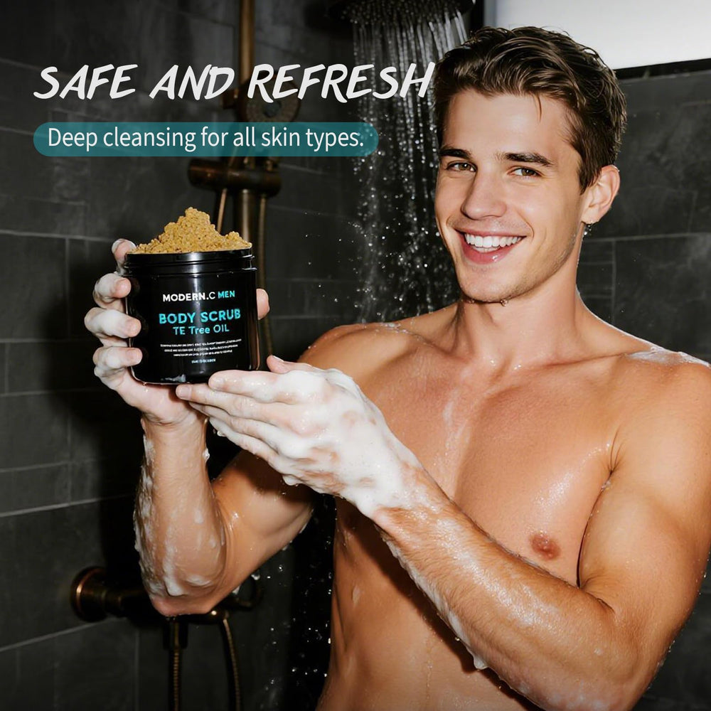 POP MODERN.C Tea Tree Scrub after-workout ritual boosts freshness