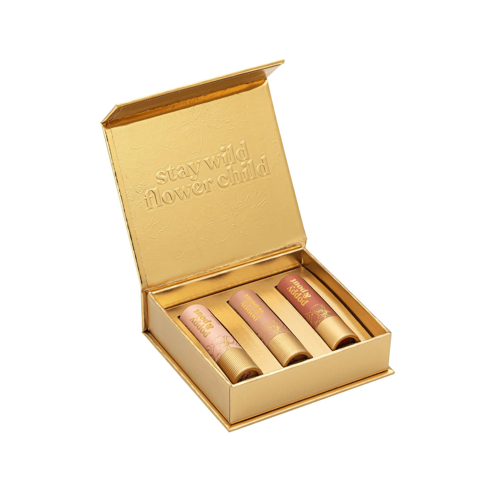 Poppy & Pout hand-filled lip tint made in Idaho, USA.