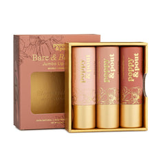Poppy & Pout lip tint swatch shows natural color for daily wear.