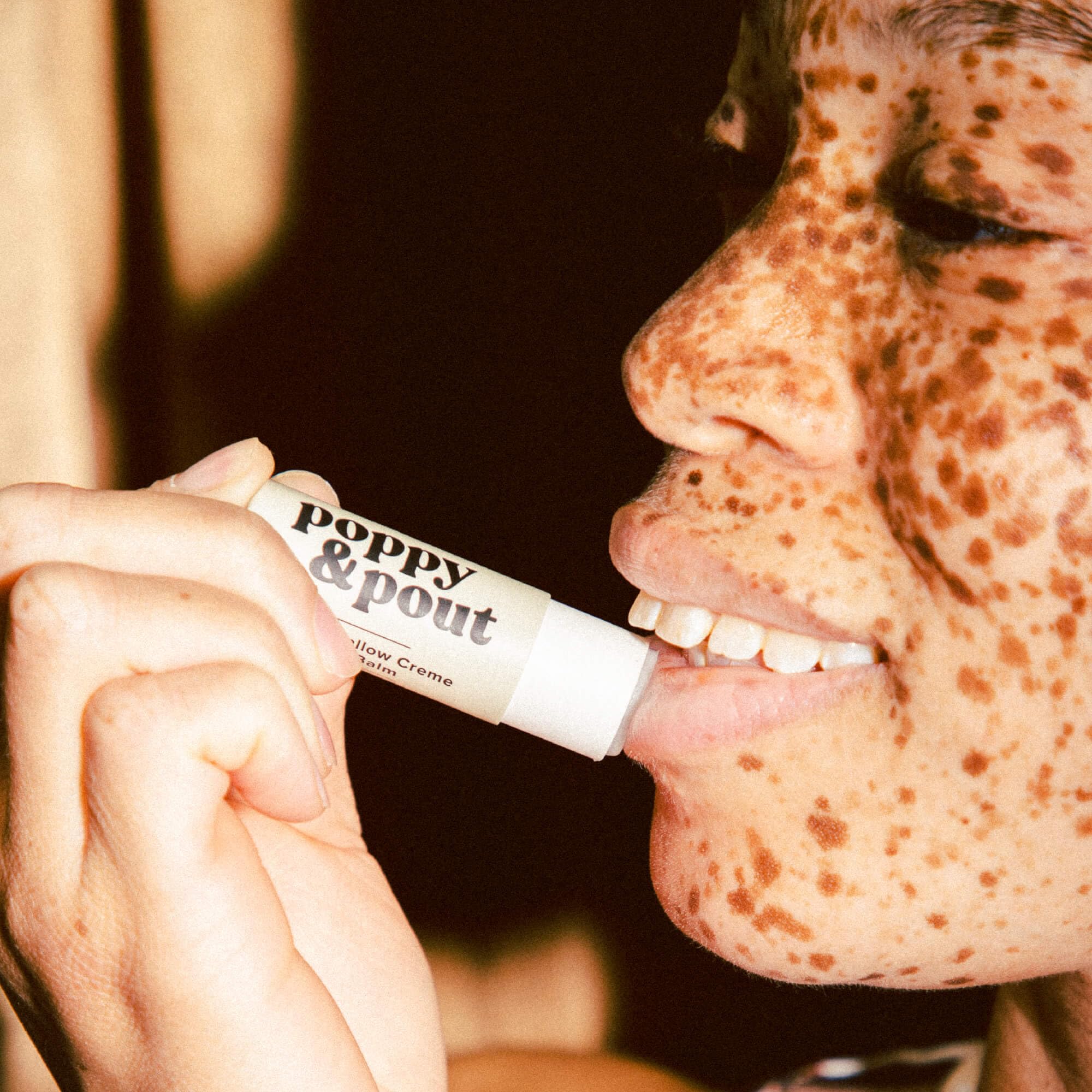 Close-up of Marshmallow Creme texture from Poppy & Pout shows creamy, non-sticky finish.