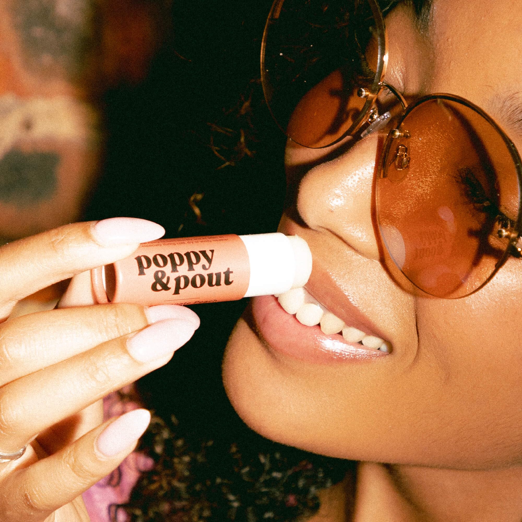 Poppy & Pout organic coconut oil cited as nourishing lip care.