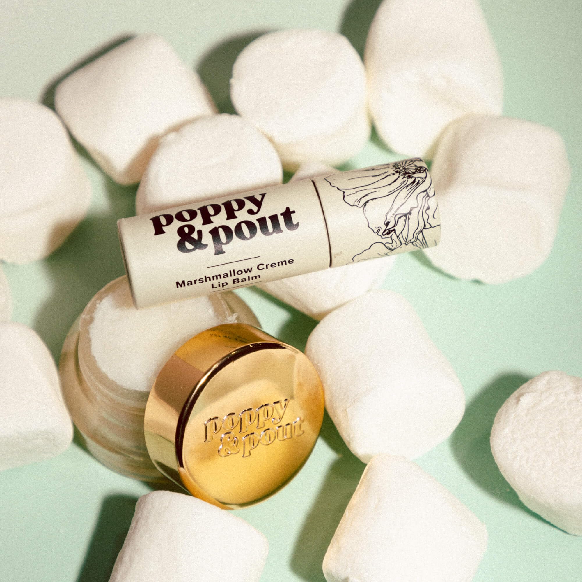 Recyclable cardboard tube from Poppy & Pout supports sustainable packaging.