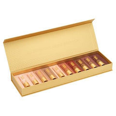 Sustainable cardboard tubes from Poppy & Pout for eco-friendly lip color.