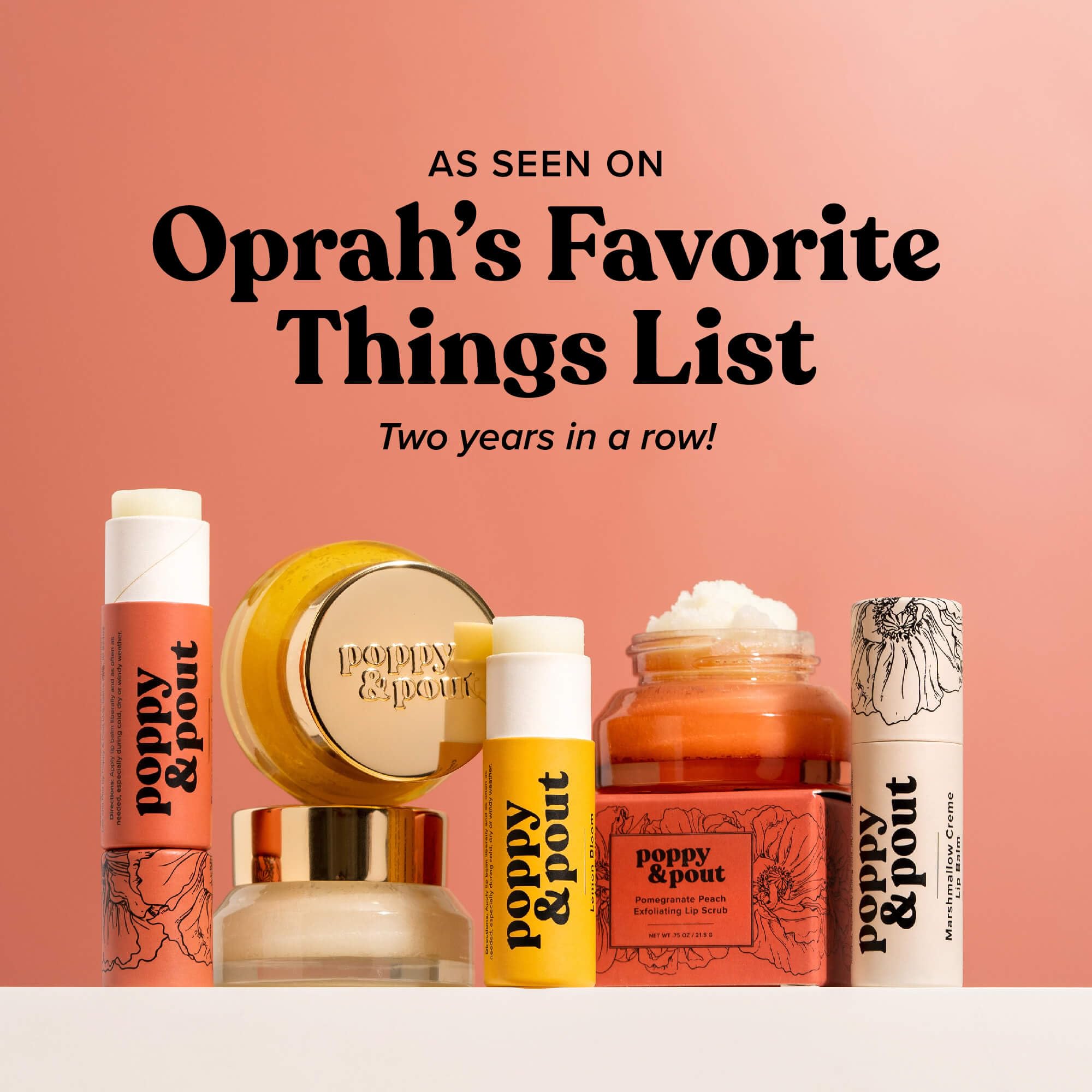 Poppy & Pout creamy balm texture during application for smooth lips.