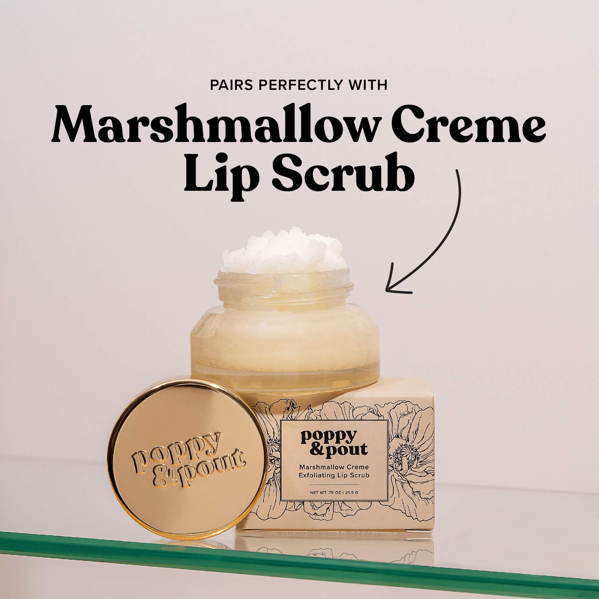 Travel-ready jumbo lip balm by Poppy & Pout fits pockets.