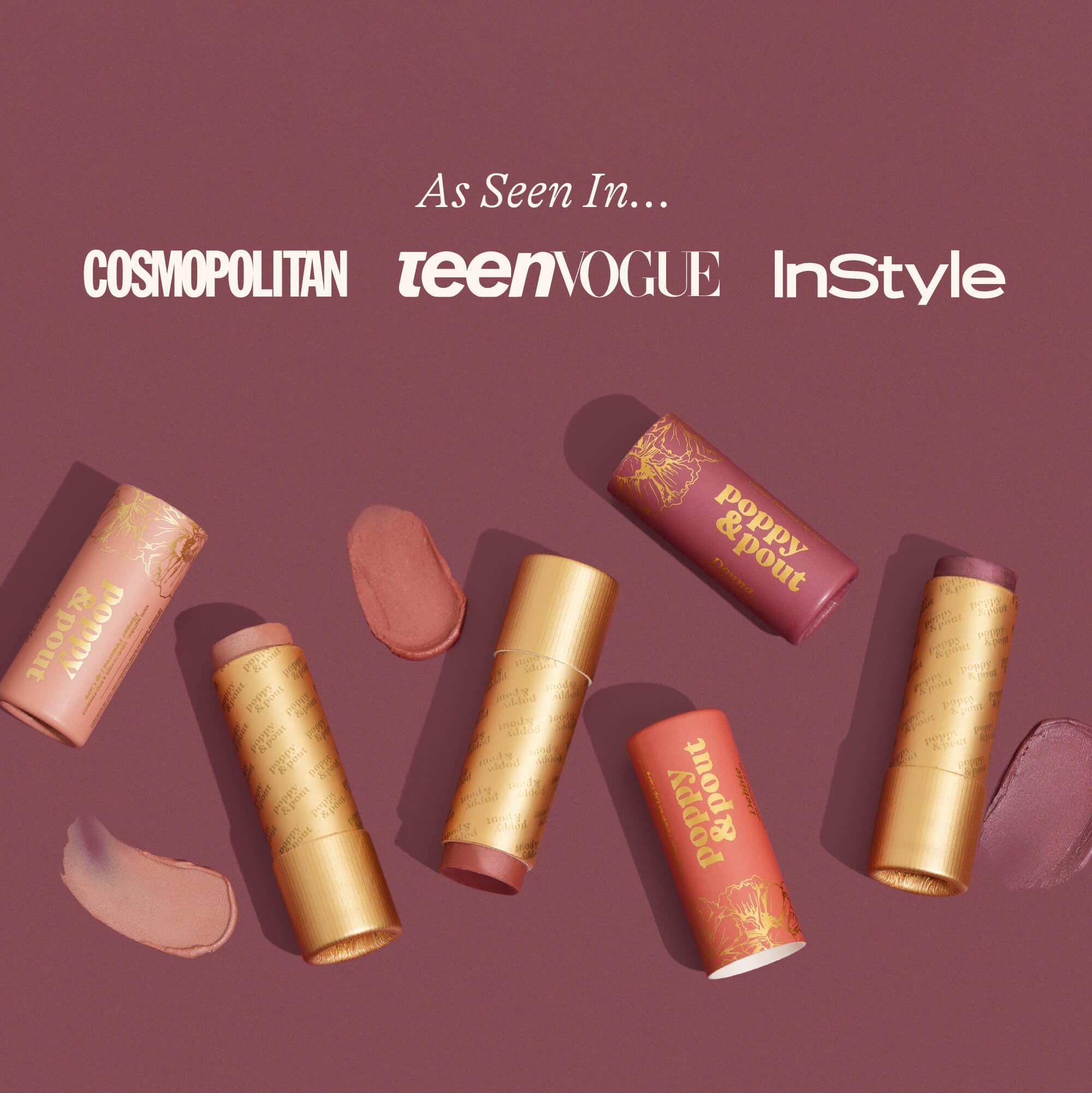 0.30 oz tube size highlights generous product per tint.