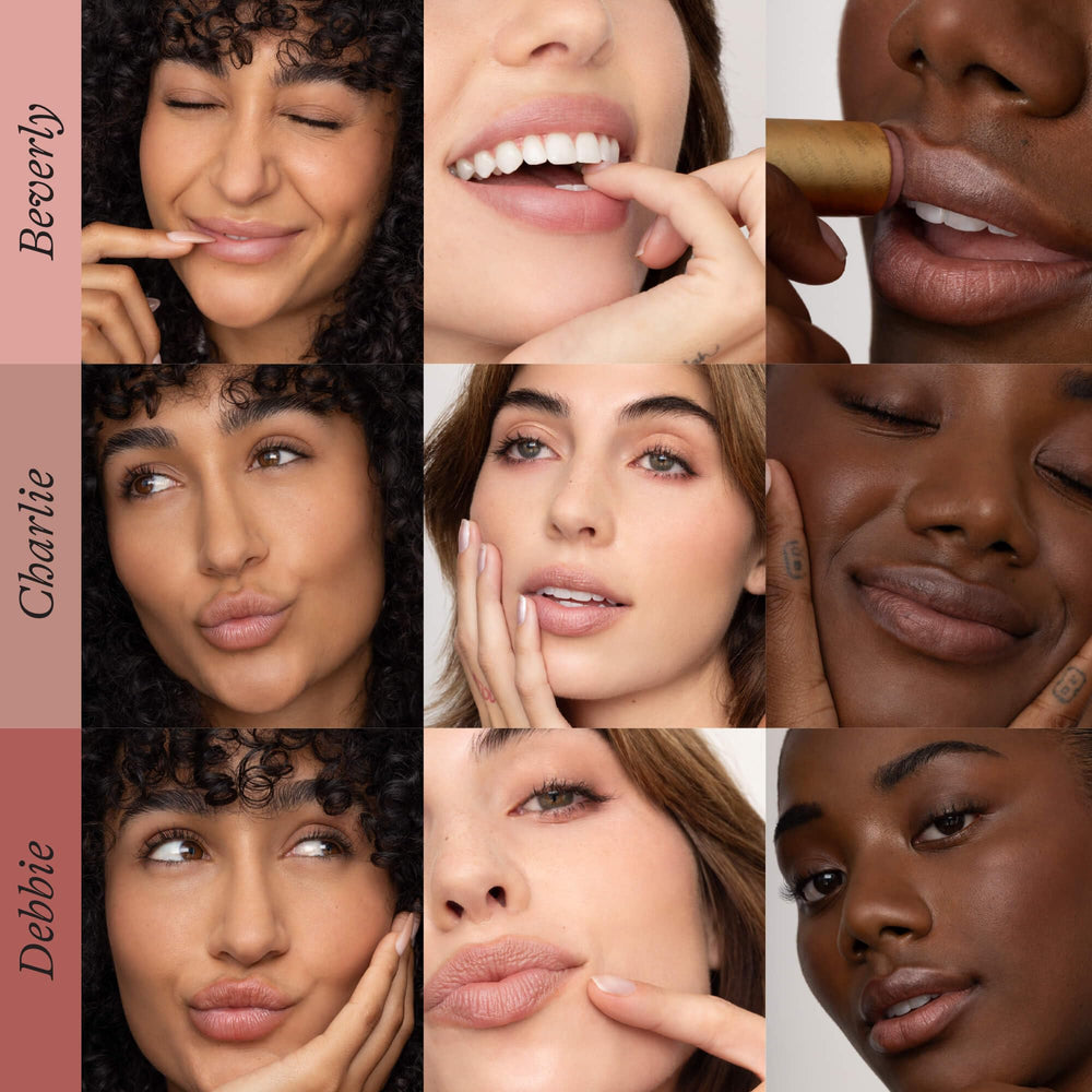 Poppy & Pout vitamin E enriched formula promoting moisture.