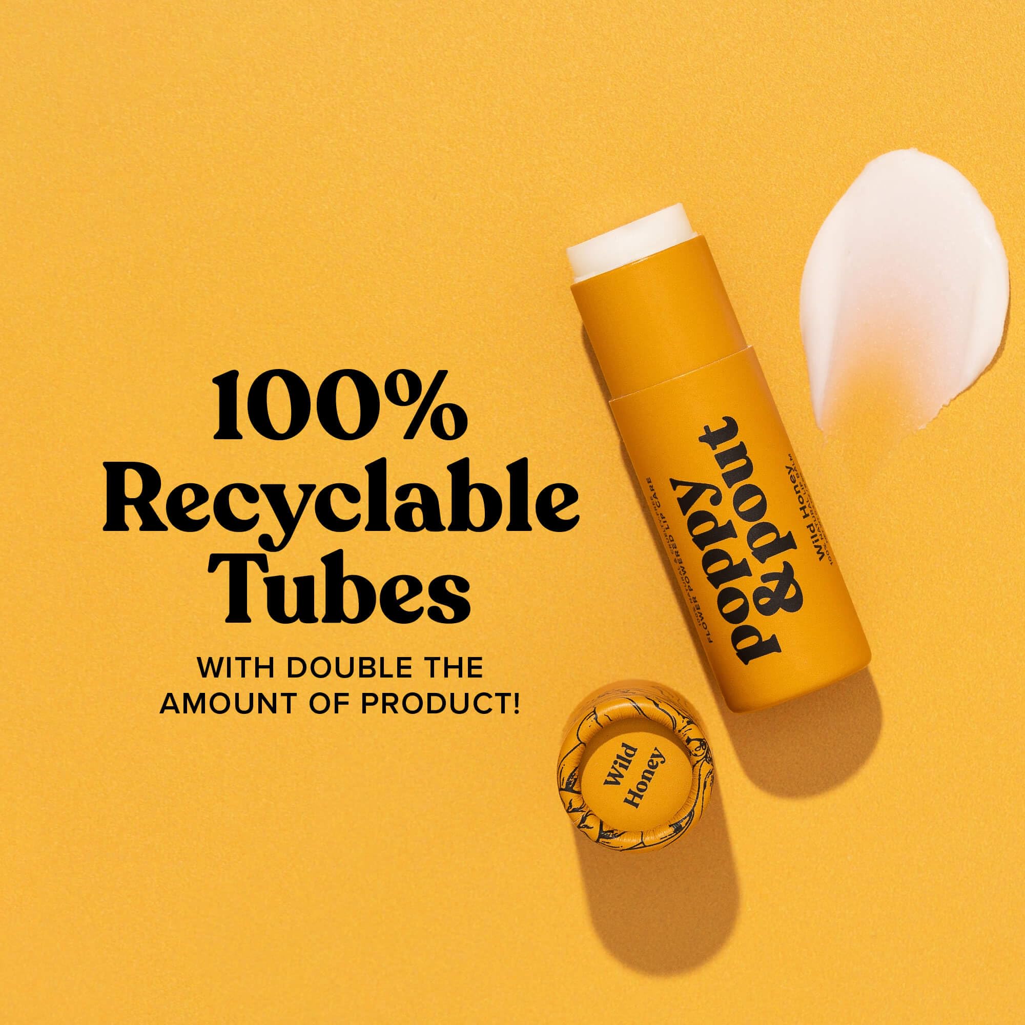 Lips after application with a soft, hydrated appearance