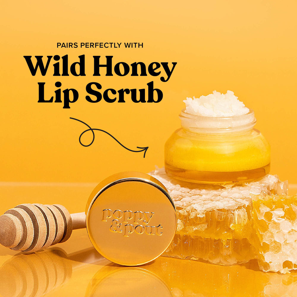 Close-up of jumbo lip balm tube showing texture