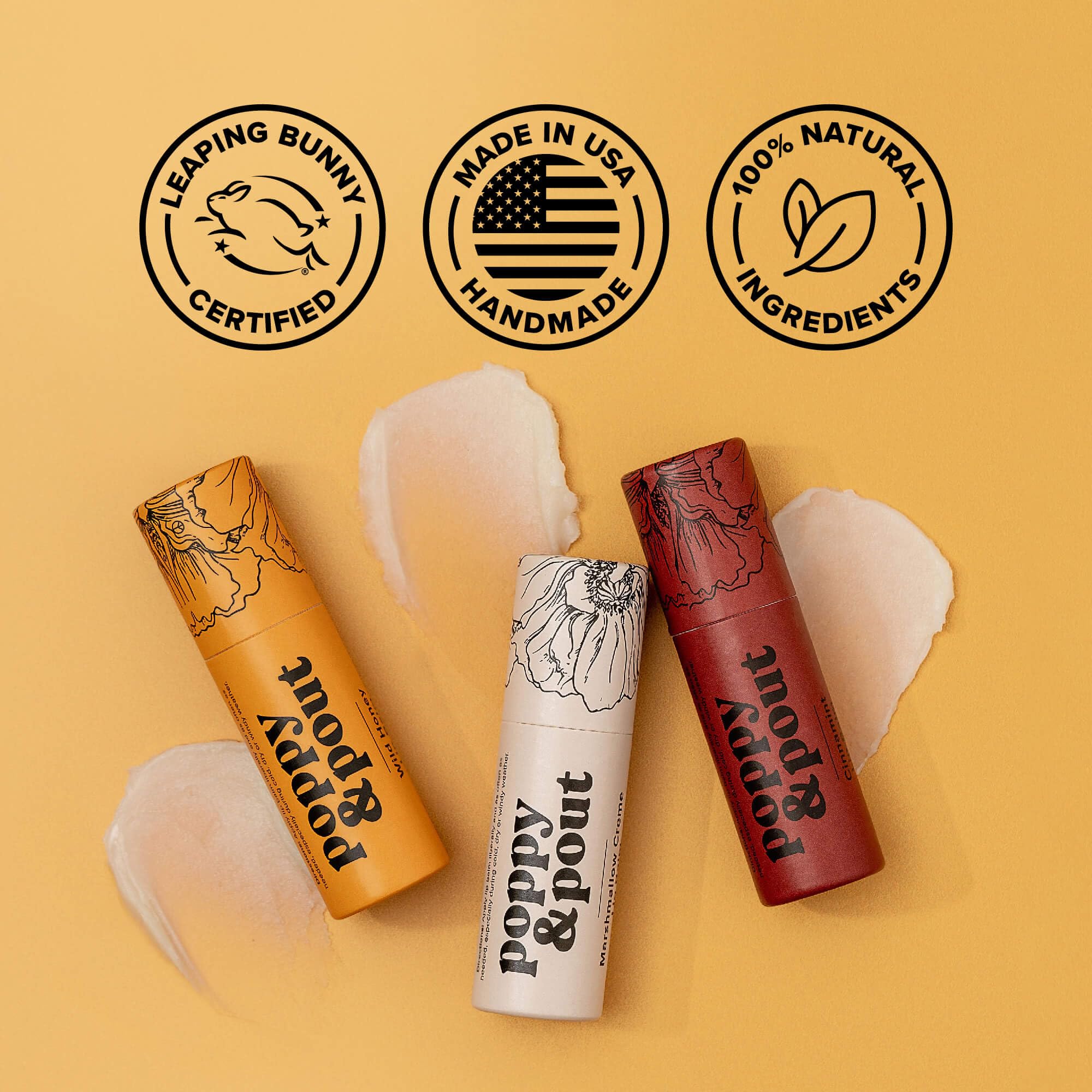 Made in the USA Wild Honey balm shown