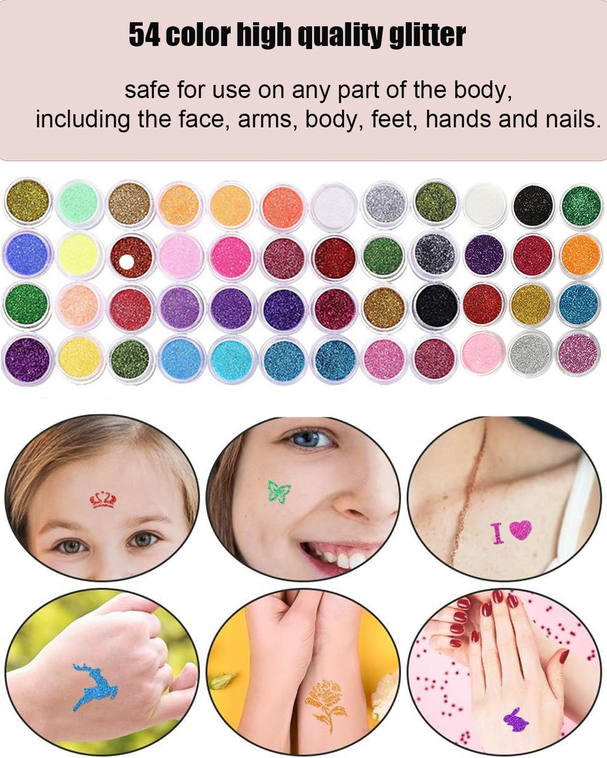 POPUBABI 207-pattern stencil sheet for creative temporary designs