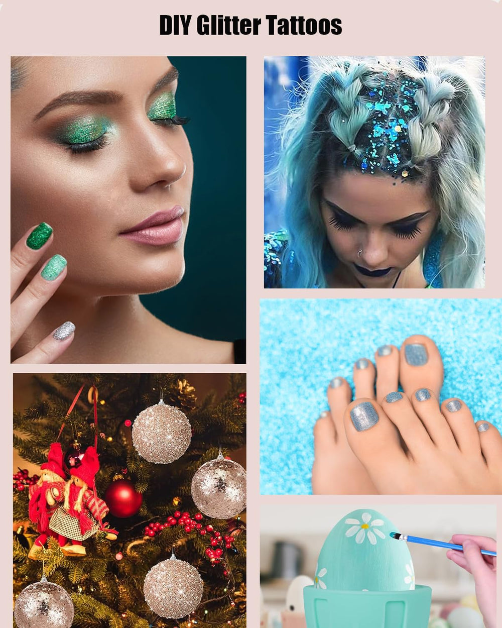 POPUBABI diamond stickers with hearts and flowers for accents