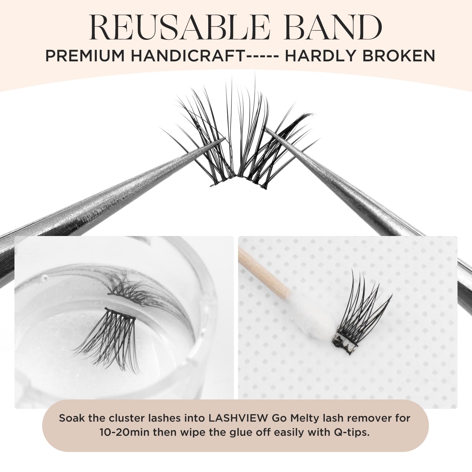 PopUp Lash Clusters reusable up to 10 times with care
