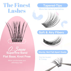 POPUP Lash Clusters style it your way for a customized look.