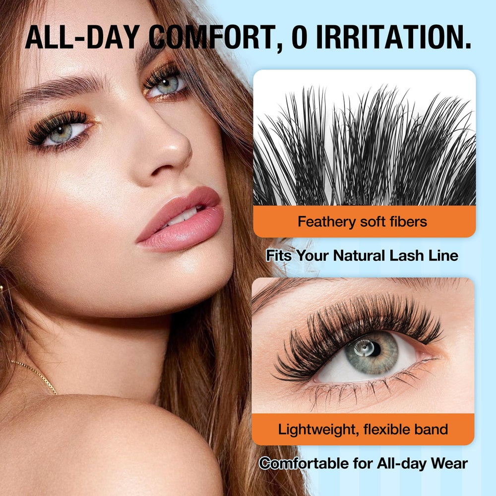 PopUp self-adhesive lashes easy application boosts speed for busy mornings.