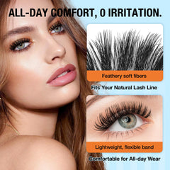 PopUp self-adhesive lashes easy application boosts speed for busy mornings.