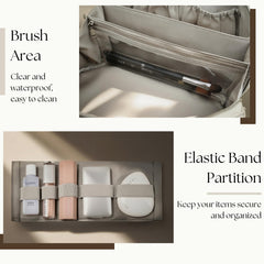 Popvibe 11 Compartments keep lip care and brushes neatly organized