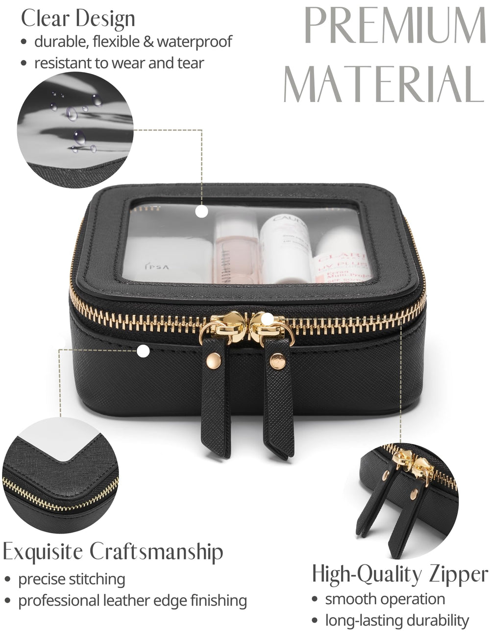 Popvibe mini bag with saffiano faux leather for durability and elegance.