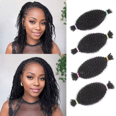 Popway Spring Twist Afro Kinkys 14-inch bundle with natural texture for effortless styling.