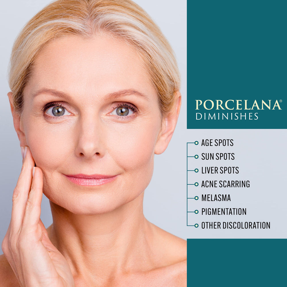 Porcelana packaging featuring the 3 oz tube for travel-friendly use