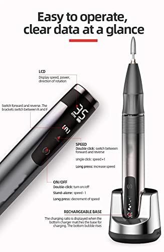 Portable Nail Drill charging base for quick, convenient recharging.