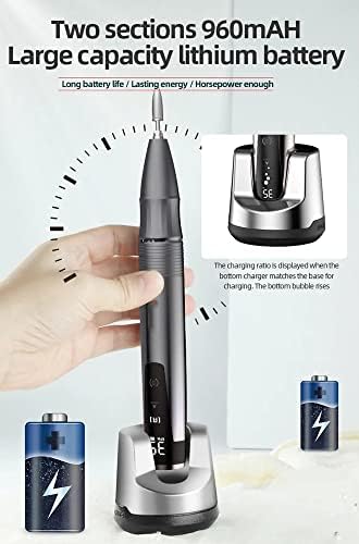 Portable Nail Drill table stand provides stable, hands-free setup.