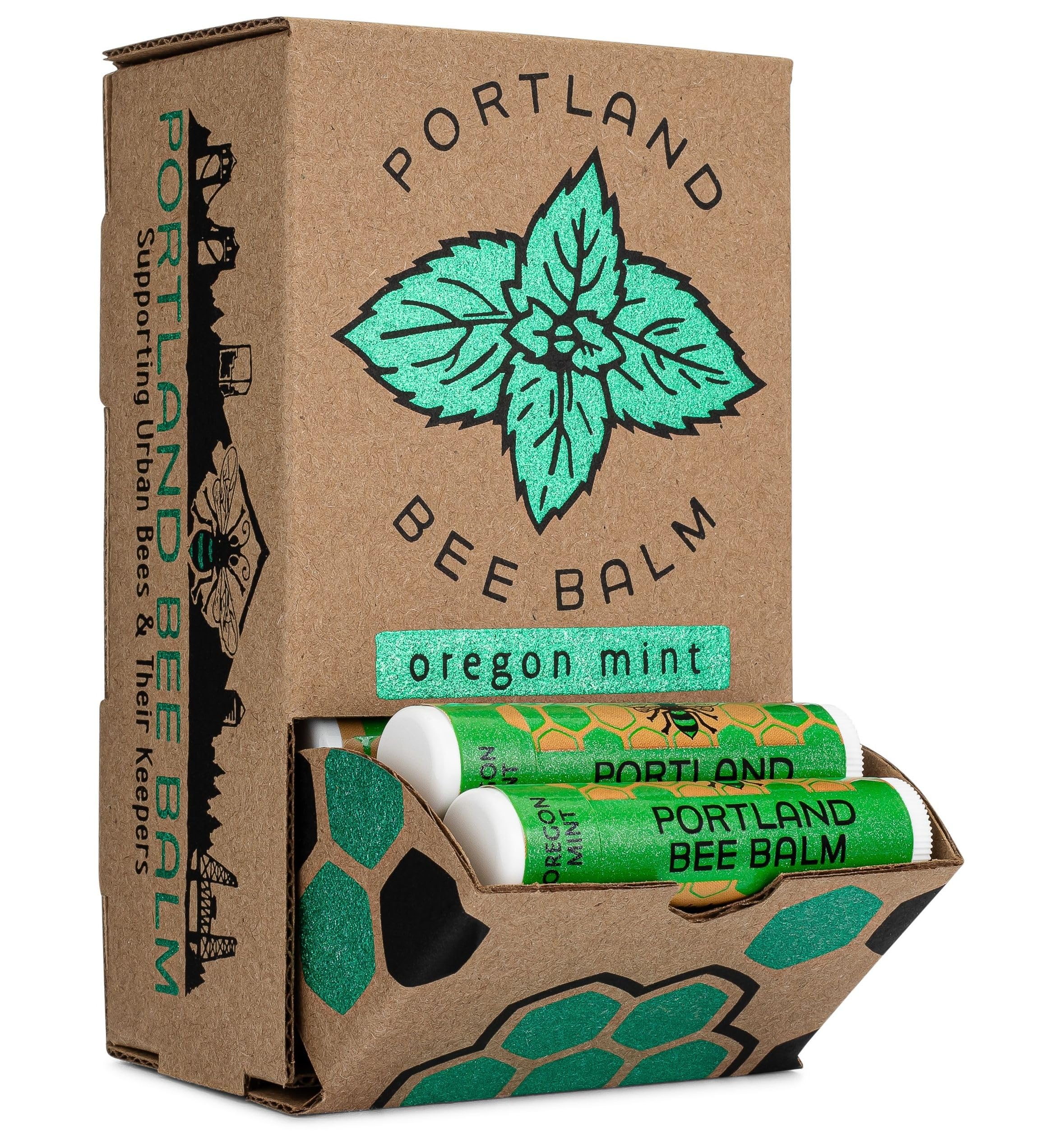 Portland Bee Balm beeswax closeup highlighting natural ingredients for everyday lip care