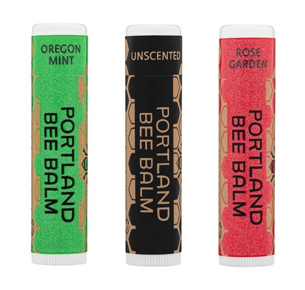 Portland Bee Balm lip balm application scene showing smooth glide.