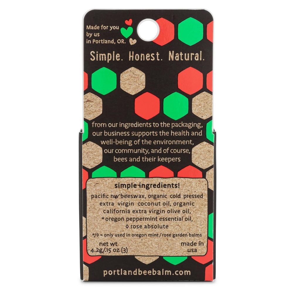 Portland Bee Balm Oregon Mint lip balm tube with refreshing hint.