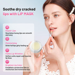 POSWIN Lip Sleeping Mask tube application shows easy nightly use for moisturized lips.