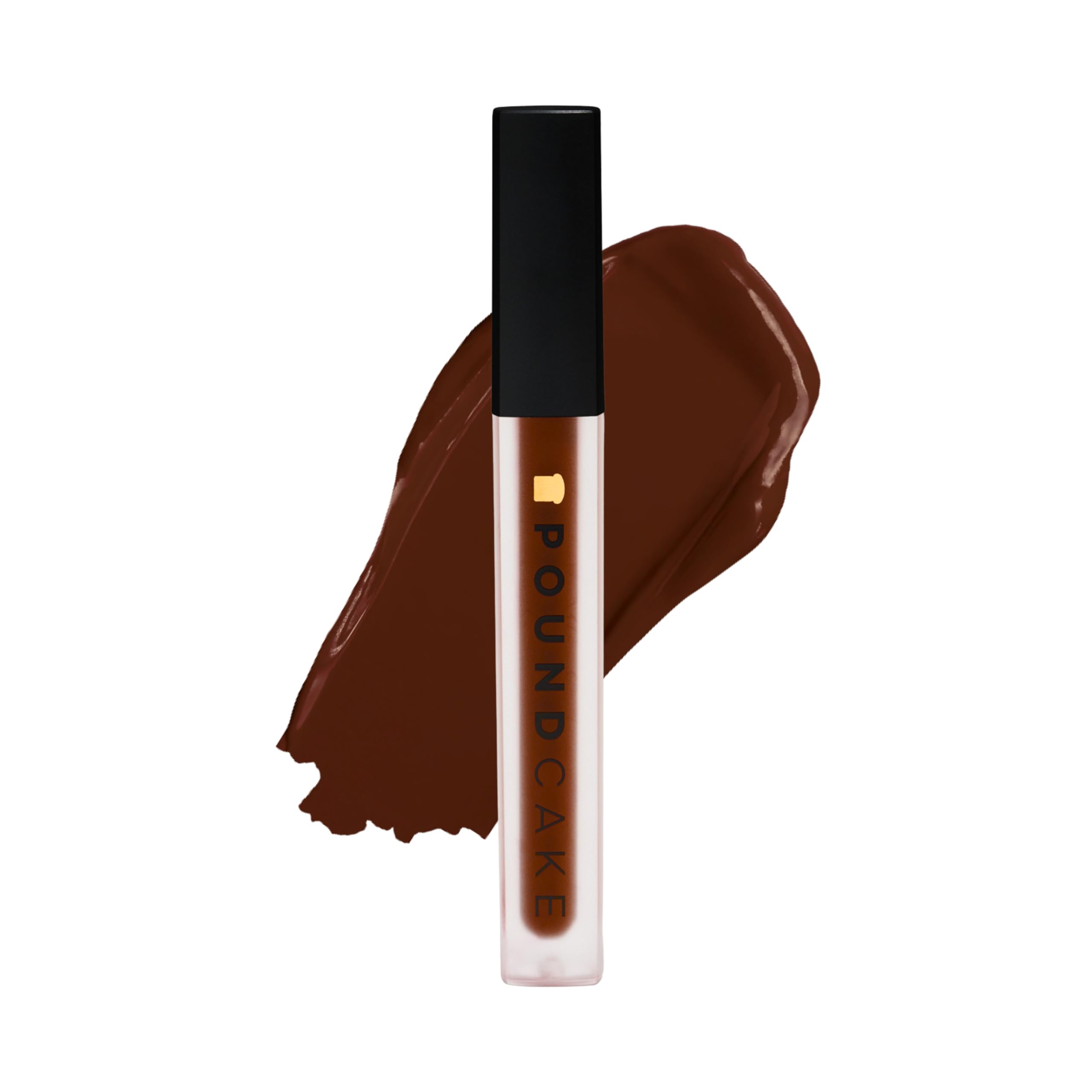 Pound Cake Cake Batter lipstick bottle highlights avocado oil hydration and premium vegan formula