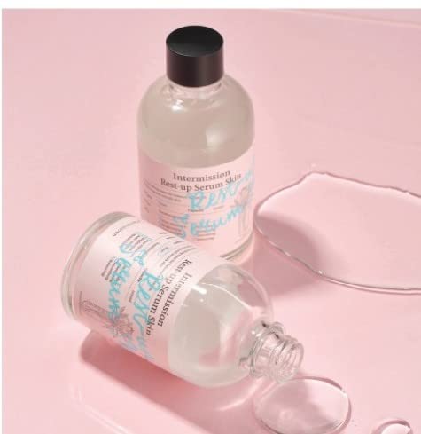 Pousutong Intermission Rest Up Serum bottle close-up highlighting a clean formula