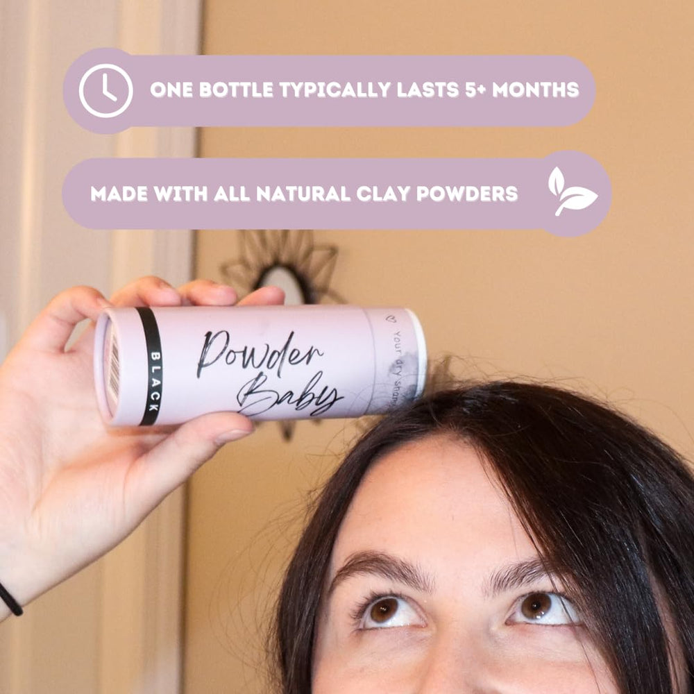 Powder Baby dry shampoo color variations blend seamlessly with natural hair tones.
