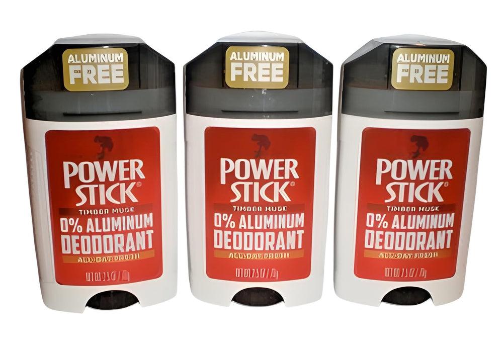 Power Stick gym bag packaging demonstrates travel-ready deodorant solution.