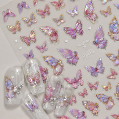 POWPOP 3D embossed nail art sticker creates a lifelike raised texture