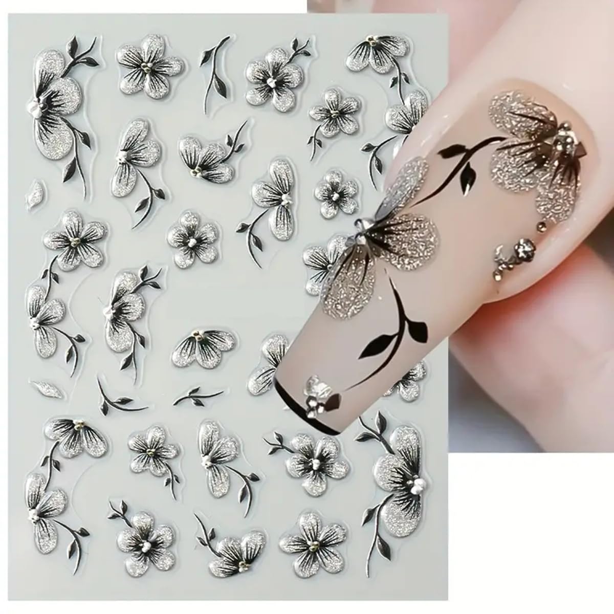 POWPOP 3D summer nail art sticker with ocean theme