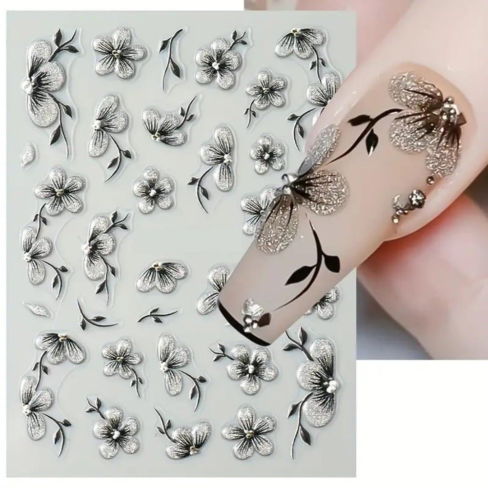POWPOP 3D summer nail art sticker with ocean theme