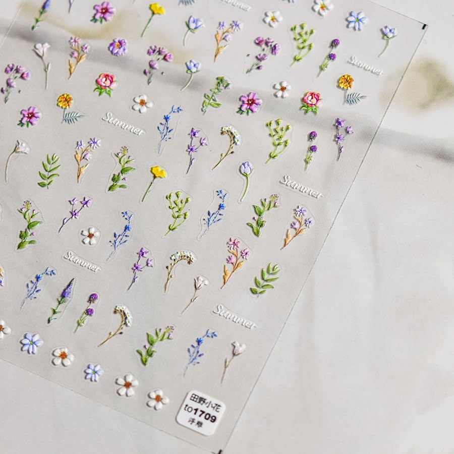 PowPop 5D summer stickers add embossed depth and sunny color to nails.