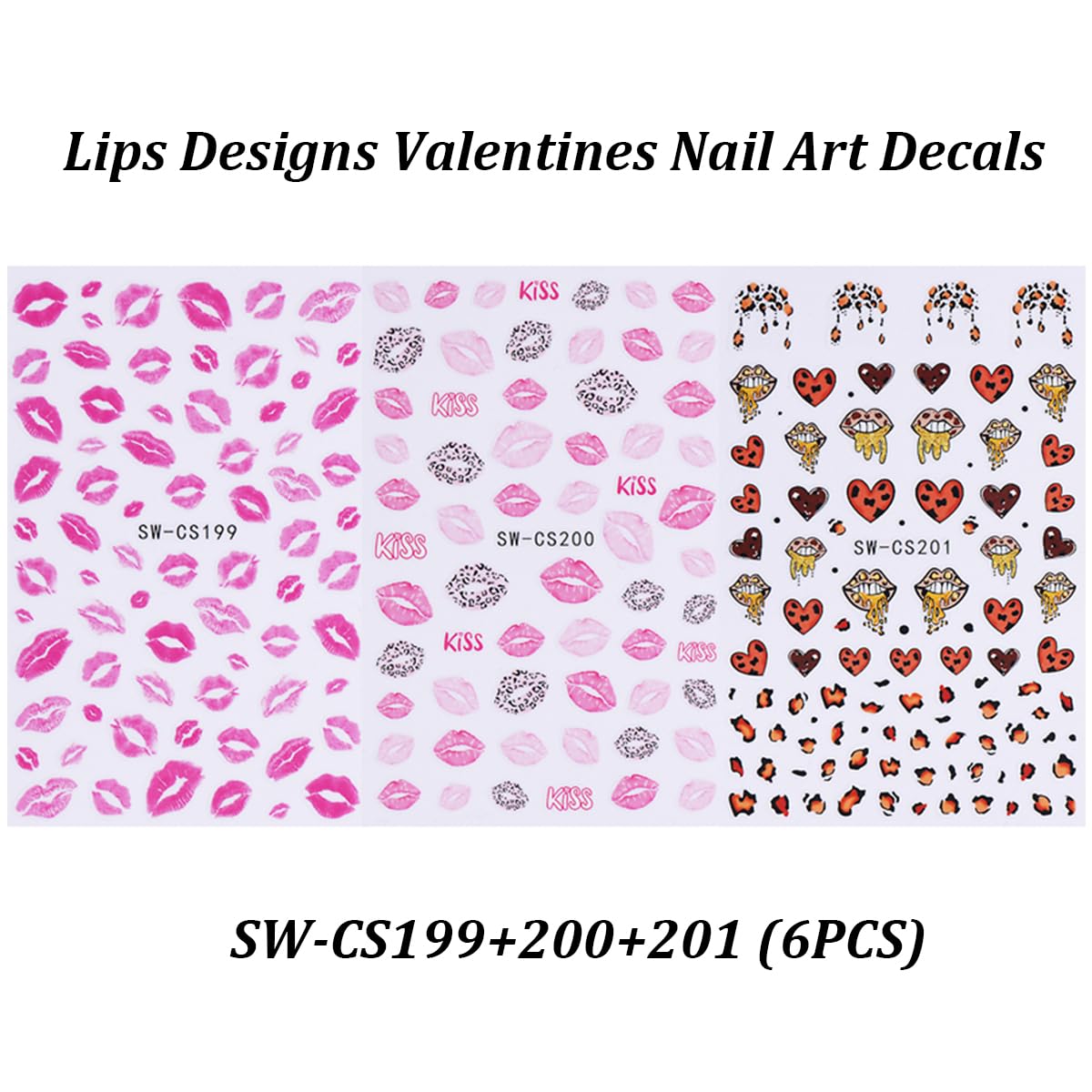 POWPOP DIY valentine nail decor set for home salons
